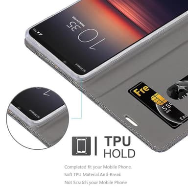 Sony Xperia 1 II Plånboksfodral Skal (Grå)
