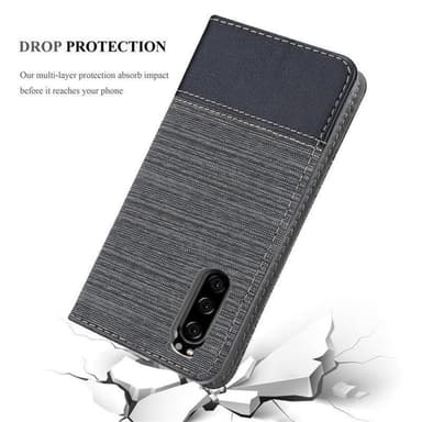 Sony Xperia 1 II Plånboksfodral Skal (Grå)