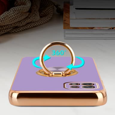 Samsung Galaxy A22 5G Skal Fodral Case (Lila)