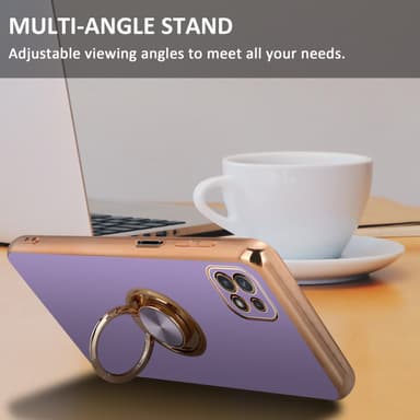 Samsung Galaxy A22 5G Skal Fodral Case (Lila)