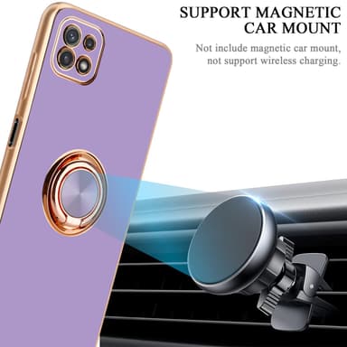 Samsung Galaxy A22 5G Skal Fodral Case (Lila)