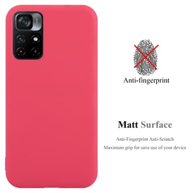 Skal Xiaomi POCO M4 PRO 5G Fodral Case (Röd)