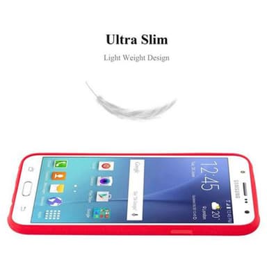 Skal Samsung Galaxy J7 2015 Fodral Case (Röd)