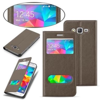 Samsung Galaxy GRAND PRIME Plånboksfodral Skal (Brun)