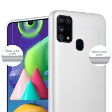 Skal Samsung Galaxy M31 Fodral Case (Silver)