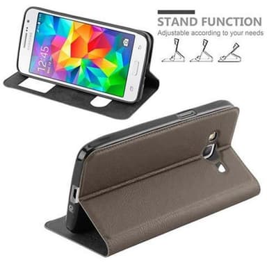 Samsung Galaxy GRAND PRIME Plånboksfodral Skal (Brun)