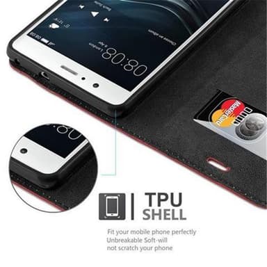 Huawei P9 LITE 2016 / G9 LITE Skal Fodral Case (Röd)