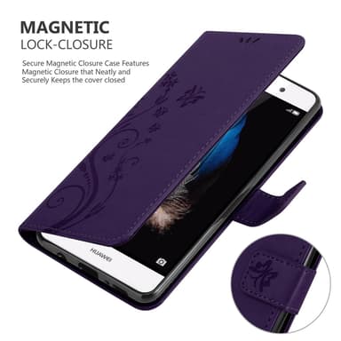 Huawei P8 LITE 2015 Plånboksfodral Skal (Lila)