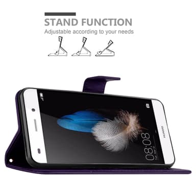 Huawei P8 LITE 2015 Plånboksfodral Skal (Lila)