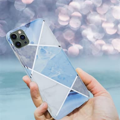 iPhone 12 PRO MAX Plånboksfodral Skal (Blå)