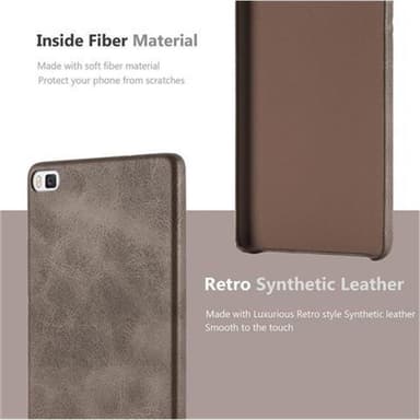 Huawei P8 Skal Fodral Case (Brun)