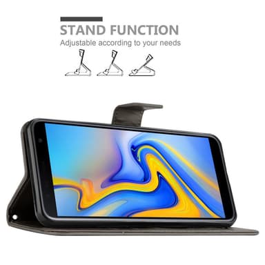 Samsung Galaxy J6 PLUS Plånboksfodral Skal (Grå)