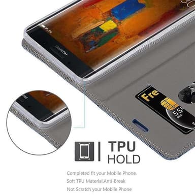 Huawei MATE 9 PRO Plånboksfodral Skal (Blå)
