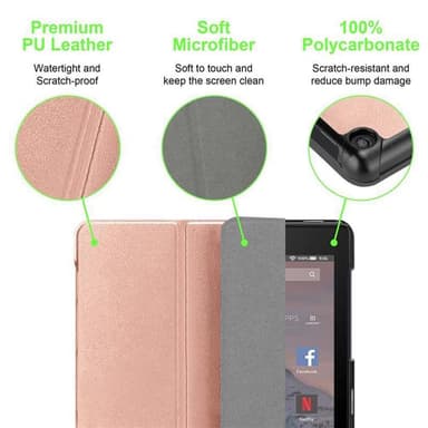 Kindle FIRE HD 10 2017 (7. Gen.) Skal Fodral Case