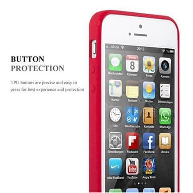 Skal iPhone 5 / 5S / SE 2016 Fodral Case (Röd)