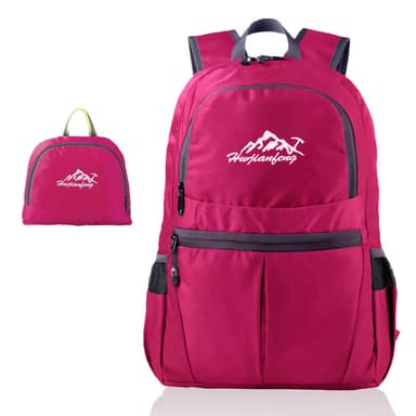 Vikbar Ryggsäck 36L Unisex Vattentät (rosa)