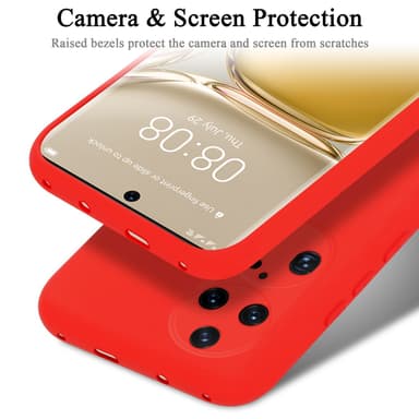 Huawei P50 PRO Skal Fodral Case (Röd)
