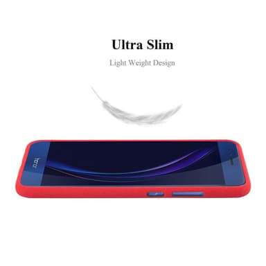 Skal Honor 8 / 8 PREMIUM Fodral Case (Röd)
