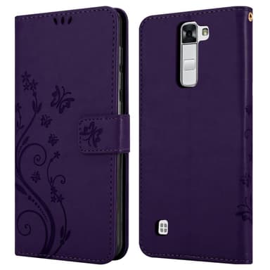 LG K7 2016 Plånboksfodral Skal (Lila)
