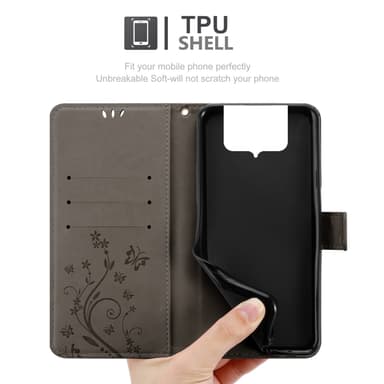 Asus ZenFone 8 FLIP Plånboksfodral Skal (Grå)