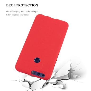 Skal Honor 8 / 8 PREMIUM Fodral Case (Röd)