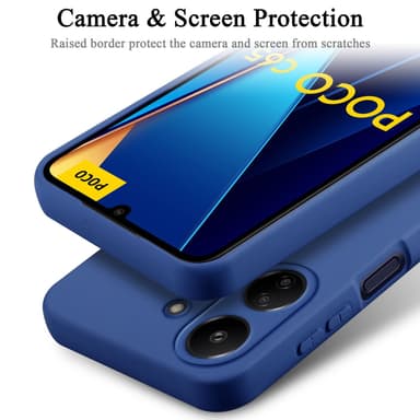 Xiaomi Poco C65 Skal Fodral Case (Blå)