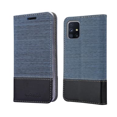 Samsung Galaxy M51 Plånboksfodral Skal (Blå)