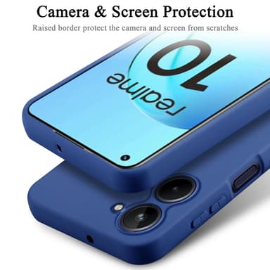 Realme 10 4G Skal Fodral Case (Blå)