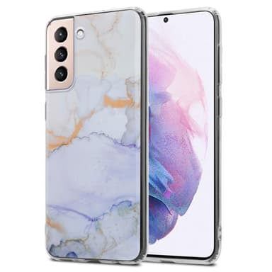 Samsung Galaxy S21 PLUS Plånboksfodral Skal (Vit)