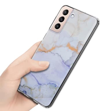 Samsung Galaxy S21 PLUS Plånboksfodral Skal (Vit)