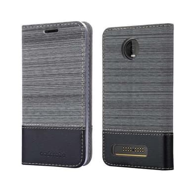Motorola MOTO Z4 Plånboksfodral Skal (Grå)
