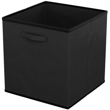 6x Förvaringslåda Hopfällbar för kläder (svart)