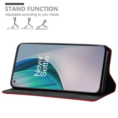 OnePlus Nord N100 Skal Fodral Case (Röd)