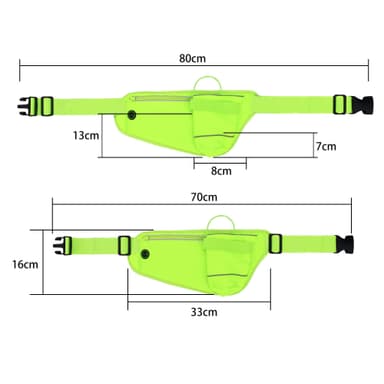 Fanny pack för mobiltelefonerJusterbar längd midjeväska