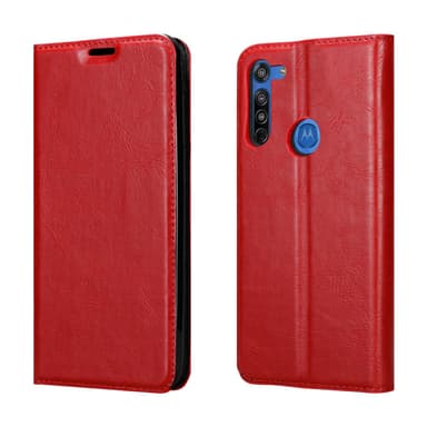 Motorola MOTO G8 Skal Fodral Case (Röd)