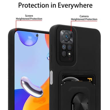 Xiaomi RedMi NOTE 11 PRO 4G / 5G Skal Fodral (Svart)