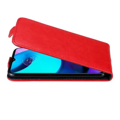 Motorola MOTO E20 / E30 / E40 Flipfodral Skal (Röd)