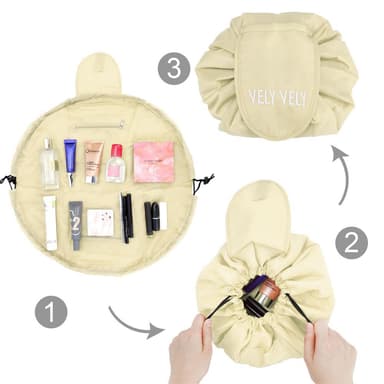 Kosmetikväska Sminkväska Toalettväska Make Up (beige)