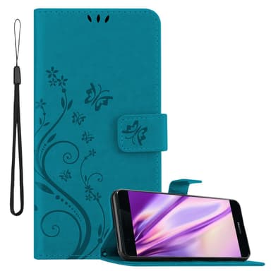 Huawei P9 Plånboksfodral Skal (Blå)