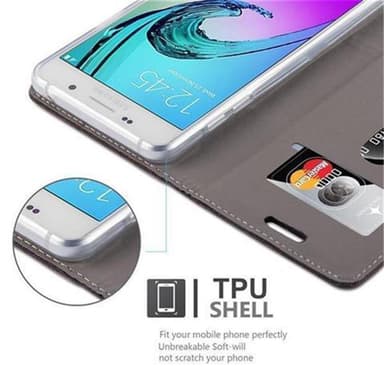 Samsung Galaxy A5 2016 Plånboksfodral Skal (Grå)