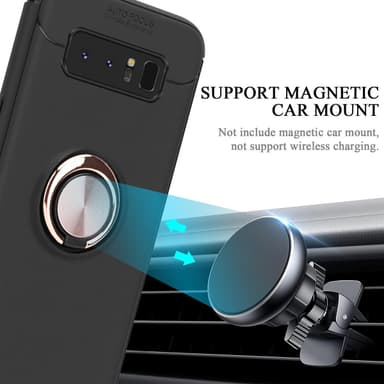 Samsung Galaxy NOTE 8 Skal Fodral Case (Svart)