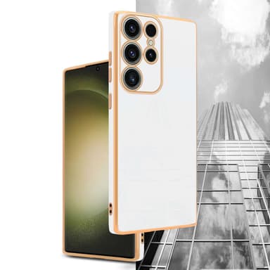 Samsung Galaxy S23 ULTRA Skal Fodral Case (Vit)