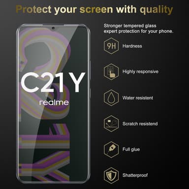 Realme C21Y / C25Y Skyddsglas Skyddsfilm Skärmskydd