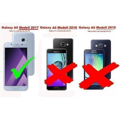Samsung Galaxy A5 2017 Flipfodral Skal (Svart)
