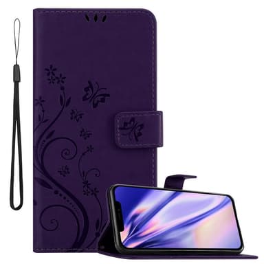 iPhone 12 / 12 PRO Plånboksfodral Skal (Lila)