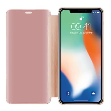 iPhone X / XS Plånboksfodral Skal (Rosa)