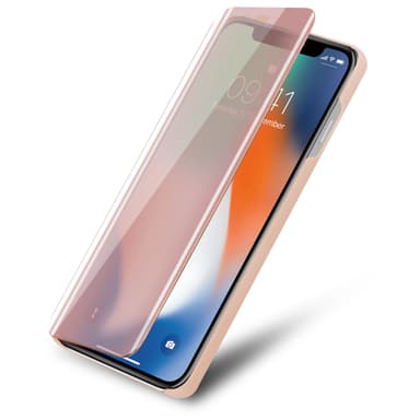 iPhone X / XS Plånboksfodral Skal (Rosa)
