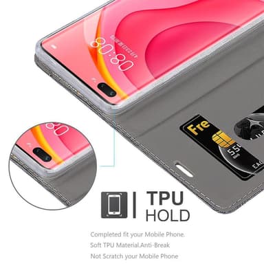 Huawei NOVA 7 PRO 5G Plånboksfodral Skal (Grå)