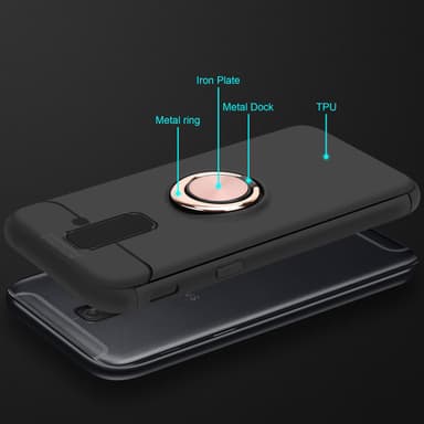 Samsung Galaxy A6 PLUS 2018 Skal Fodral Case (Svart)