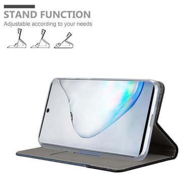 Samsung Galaxy NOTE 10 Plånboksfodral Skal (Blå)
